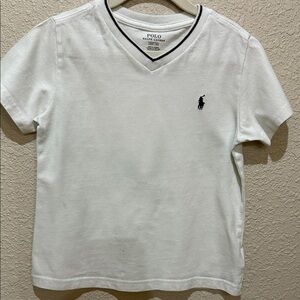 Polo by Ralph Lauren Cream V-Neck Tee